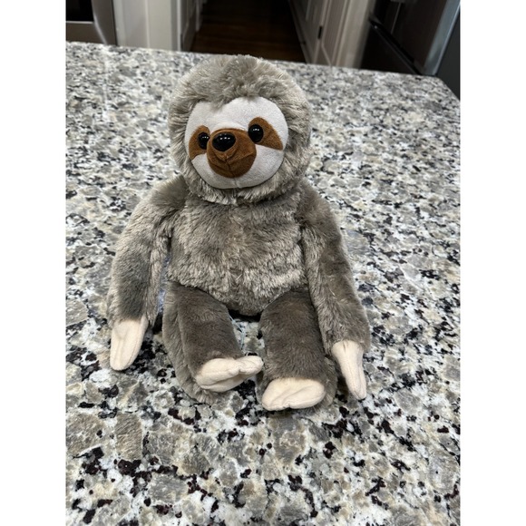 Sunlight Ltd Other - Sunlight Ltd Grey Sloth Plush Stuffed Animal 14 Inch Soft Fuzzy Toy